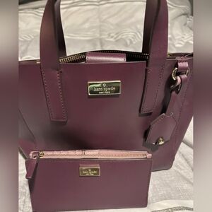 Leather Kate Spade Wine Colored Satchel